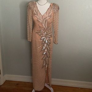 Black Tie formal beaded gown